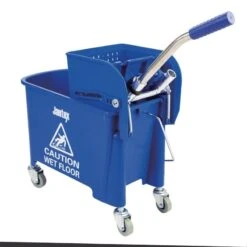 Jantex Moppeimer Mit Mopppresse Blau 20L