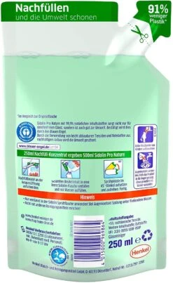 Sidolin Pro Nature PH-neutraler Glasreiniger Reinigung 250 Ml Nachfüllpack -Sauber Lieferungen Geschäft 7d52a90d f957 431f a24e f710e5ce8a6f 1
