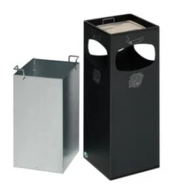 Kombiascher, HxBxT 660x250x250mm, Korpus Stahl Anthrazit, M. Kippensieb -Sauber Lieferungen Geschäft 809b5f55 3de1 467f a6dc ea76b6f01f70 3