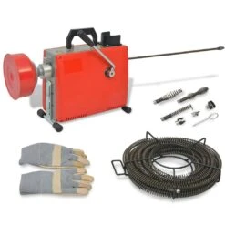 VidaXL Rohrreinigungsmaschine 250W 15mx16mm / 4,5mx9,5mm