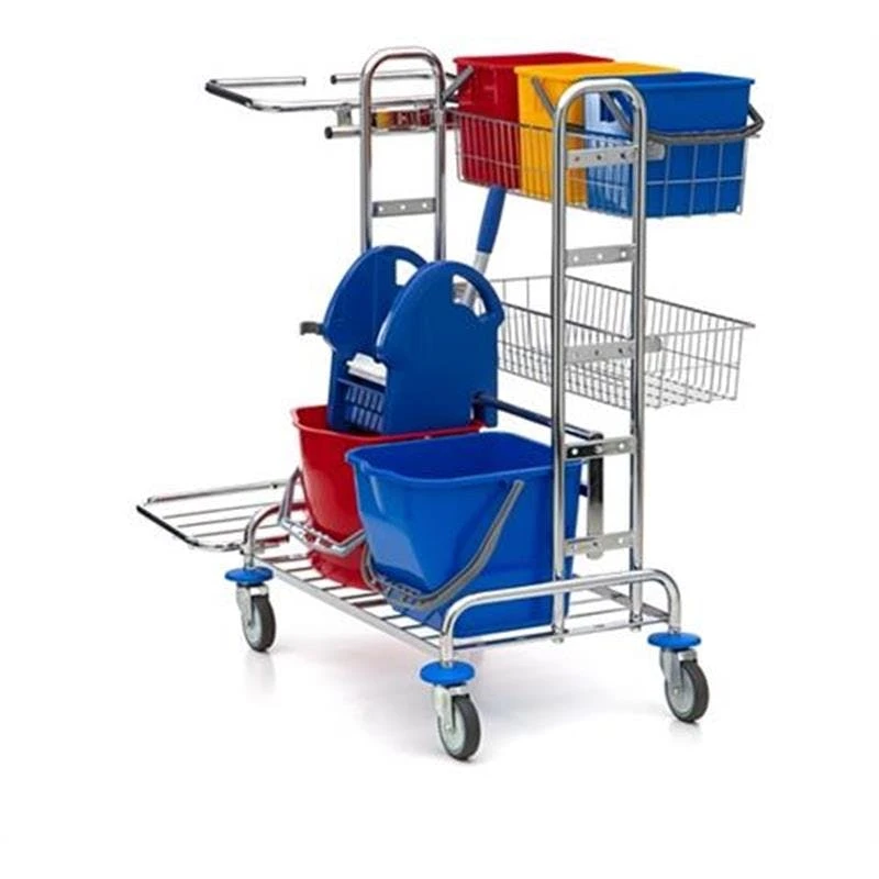 Wisch-Star Stufenduo Reinigungswagen Mit Presse Putzwagen 5 Wisch-Star Stufenduo Reinigungswagen Mit Presse Putzwagen – Bild 3