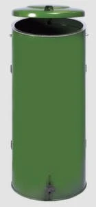 Var Müllsackständer, 120l, HxØ 980x500mm, Korpus Stahl RAL7032, Deckel Stahl RAL7032, Mit Tür 6 Var Müllsackständer, 120l, HxØ 980x500mm, Korpus Stahl RAL7032, Deckel Stahl RAL7032, Mit Tür – Bild 4