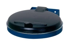 Müllsackhalter, Wandbefestigung, 120l, BxT 400x510mm, Gestell Enzianblau, Deckel Kunststoff Schwarz 3 Müllsackhalter, Wandbefestigung, 120l, BxT 400x510mm, Gestell Enzianblau, Deckel Kunststoff Schwarz