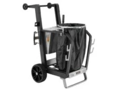 Reinigungsstation, Abfallsammler, Böden, Türen, 4xWannenboden, HxBxT 1950x700x650mm, Stahl, 2 Lenk-/2 Bockrollen -Sauber Lieferungen Geschäft 875f3f03 d6d3 4f3b bc54 0795c21c3c0b