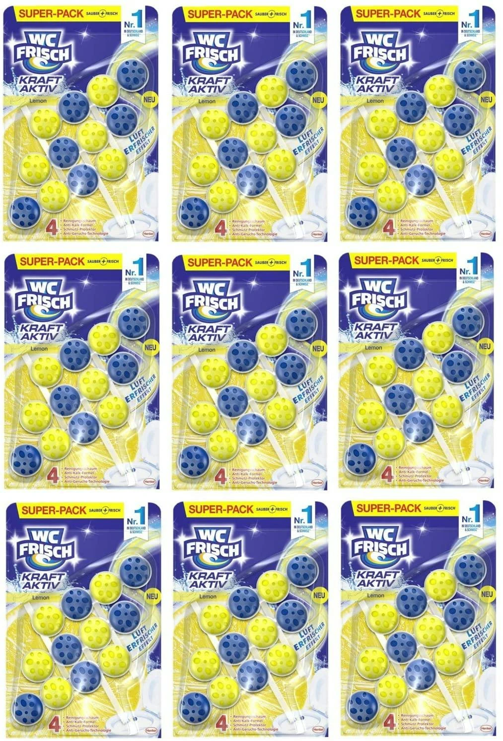 WC-Frisch Kraft Aktiv Duftspüler Lemon WC-Reiniger 50 G Badreiniger Reiniger 5 WC-Frisch Kraft Aktiv Duftspüler Lemon WC-Reiniger 50 G Badreiniger Reiniger – Bild 3