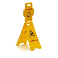 Wisch-Star Warnschild, Aufklappbar, Ohne Aufschrift, 2-tlg. -Sauber Lieferungen Geschäft 8b456a00 0696 4f75 aebd ceeba2ee921d 1