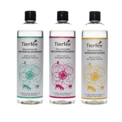 Tierfee-Set Ökologischer Universalreiniger + Geschirrspülmittel + Bodenreiniger, Je 500 Ml