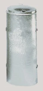Var Müllsackständer, 70l, HxØ 900x450mm, Korpus Verzinkt, Deckel Verzinkt, Mit Tür