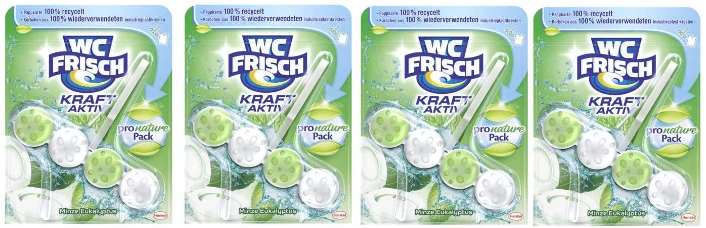 WC FRISCH Kraft Aktiv 4er Pack Blauspüler Ozeanfrische 4x1 Stück WC-Reiniger 9 WC FRISCH Kraft Aktiv 4er Pack Blauspüler Ozeanfrische 4x1 Stück WC-Reiniger – Bild 7