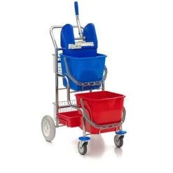 Wisch-Star Stufenduo Reinigungswagen Mit Presse Putzwagen