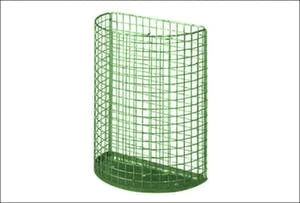 Drahtgitter-Abfallbehälter, F. Außen, 27l, H 430mm, Pfosten-/Wandbefestigung, Korpus Stahl RAL6010, Boden Geschlossen 5 Drahtgitter-Abfallbehälter, F. Außen, 27l, H 430mm, Pfosten-/Wandbefestigung, Korpus Stahl RAL6010, Boden Geschlossen – Bild 3