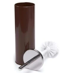 MSV WC Bürste Toilettenbürste WC Garnitur Klobürste „Miami“ Mit Hygienischem Behälter Braun + 2 Ersatzbürstenköpfe -Sauber Lieferungen Geschäft a68e142e f9a9 4393 ae9d 55e9b23fd7a0