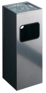 Durable Kombiascher, HxBxT 620x250x250mm, 17l, Korpus Stahl Silbermetallic, M. Kippensieb