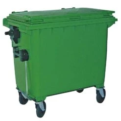 Müllcontainer/MGB 660 Liter, Grün, EN 840-6, BxTxH 1360 X 765 X 1235 Mm