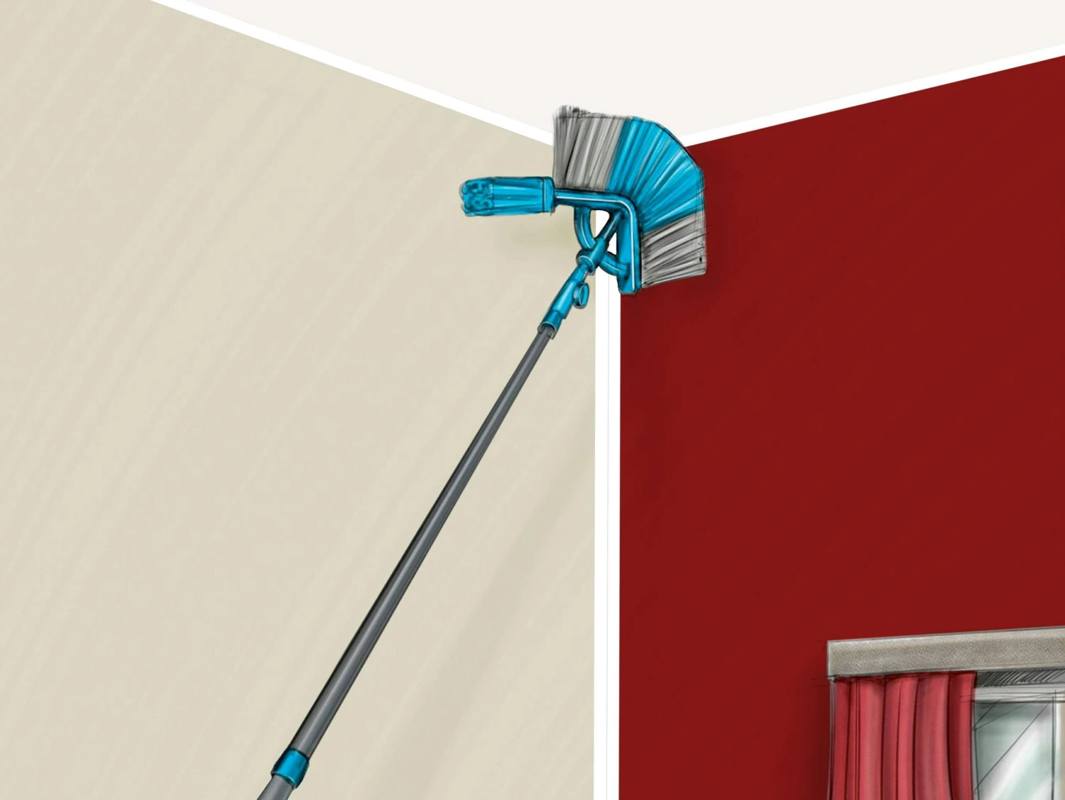 BÜMAG Dreieckbesen Mit Dachrinnenbesen Und 3m Teleskopstiel 8 BÜMAG Dreieckbesen Mit Dachrinnenbesen Und 3m Teleskopstiel – Bild 6