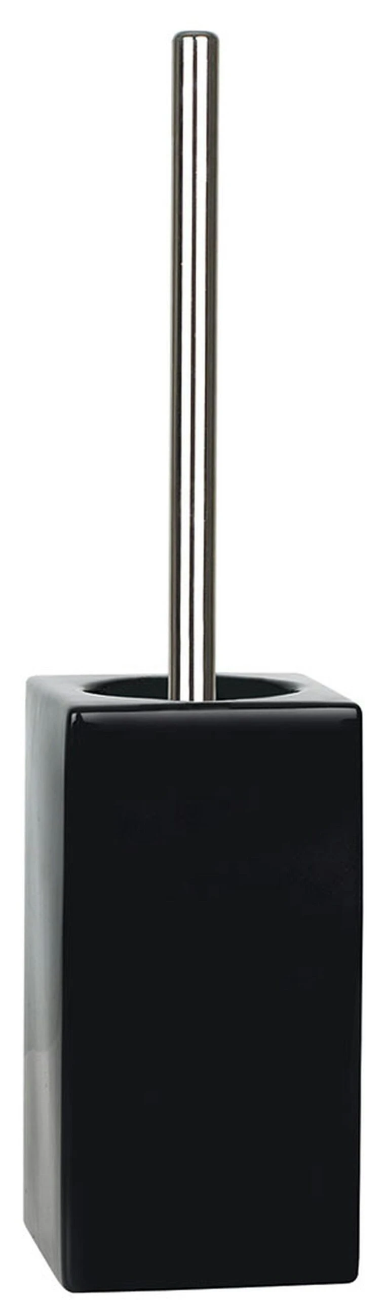 Spirella WC Bürste Toilettenbürste Klobürste "Quadro" Steingut 11,5 X 45 Cm - Schwarz 3 Spirella WC Bürste Toilettenbürste Klobürste "Quadro" Steingut 11,5 X 45 Cm - Schwarz