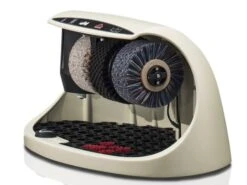 Cosmo Hellelfenbein (RAL 1015) Schuhputzmaschine, Inkl. 1 Ltr Schuhpolitur (farblos)