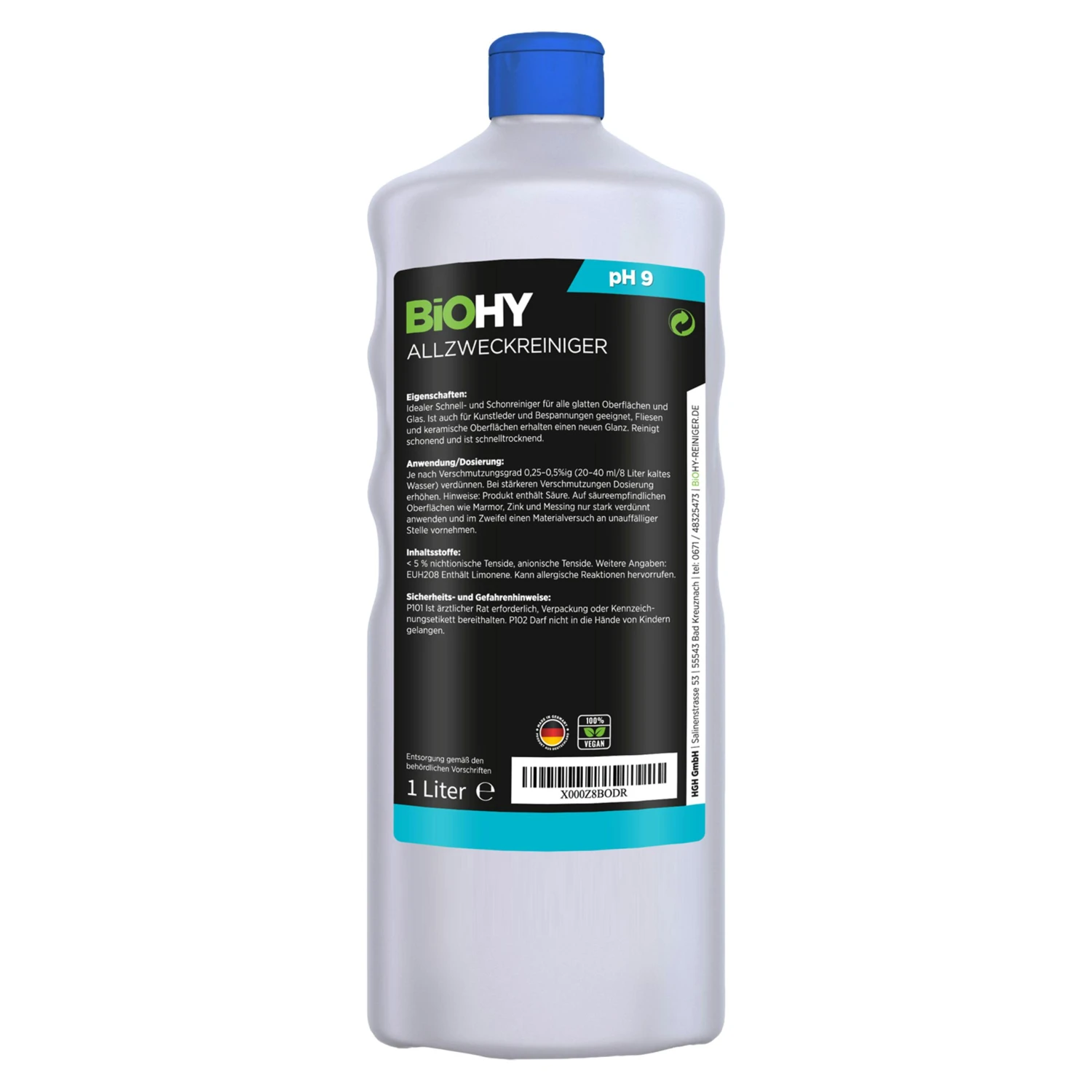 BiOHY Allzweckreiniger Konzentrat (6x1l Flasche) | Schonender Profi - Universalreiniger Für Haushalt Und Auto | Vollständig Biologisch Abbaubar 8 BiOHY Allzweckreiniger Konzentrat (6x1l Flasche) | Schonender Profi - Universalreiniger Für Haushalt Und Auto | Vollständig Biologisch Abbaubar – Bild 6