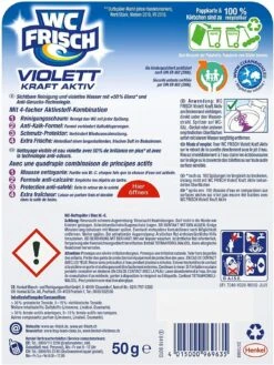 WC FRISCH Kraft Aktiv Violettspüler Magnolie 3x50g WC Reiniger Reinigung -Sauber Lieferungen Geschäft b4f19231 4725 40ca 8d9a 43e17291d7bb