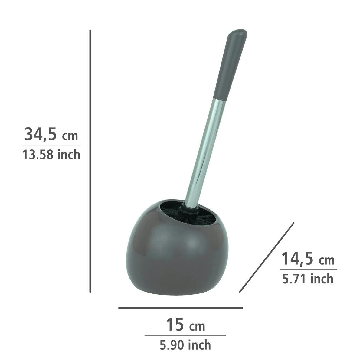 WENKO WC-Garnitur Polaris Grey Keramik 9 WENKO WC-Garnitur Polaris Grey Keramik – Bild 7