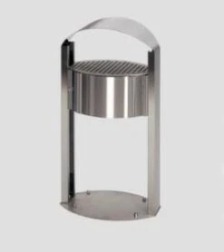 Var Edelstahl-Standascher, HxBxT 1800x580x350mm, Edelstahl, M. Werbefläche, M. Schutzdach -Sauber Lieferungen Geschäft ba028ce9 525f 4e0d 8c10 2742ca809e7d