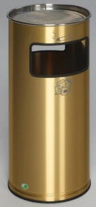 Var Messing-Kombiascher, HxØ 700x320mm, 37, 4l, Korpus Pulverbesch., M. Kippensieb