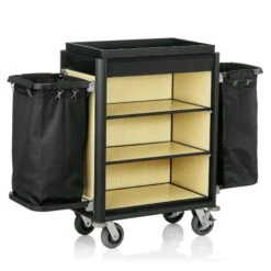 WAS Germany - Zimmerservicewagen Isabella, 1 Wäschesack, 95 X 54 X 116 Cm, Helle Kantenprofile/helle Holzoptik (4454001) -Sauber Lieferungen Geschäft bdcd3cf1 be2a 4fc3 94eb db0f03026b46