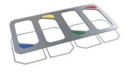 Auflagedeckel, F. Abfallbehälter 1x100l, 8 Bechereinwürfe, 1 Löffeleinwurf, Alu, Silber -Sauber Lieferungen Geschäft bf7d4626 f739 4369 bba6 d62569033016