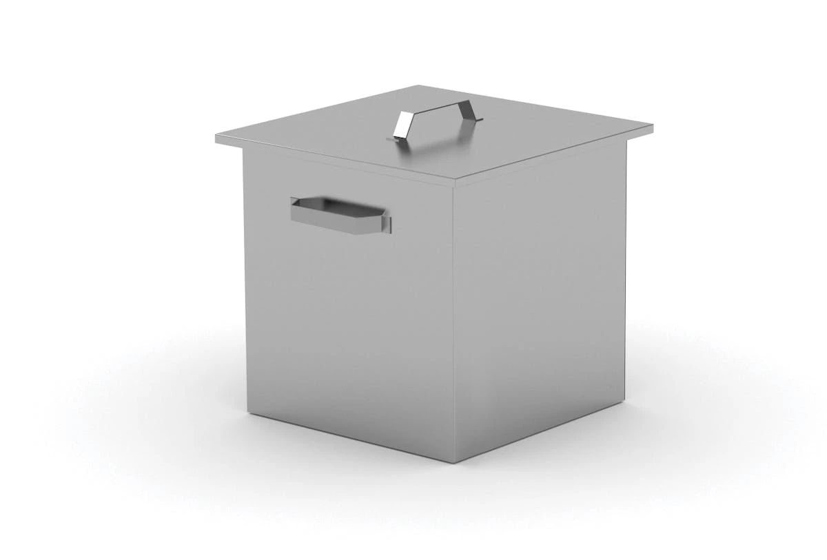 Edelstahl Gastro-Abfallbehälter | AISI 430 Qualität | BxT 50x50 3 Edelstahl Gastro-Abfallbehälter | AISI 430 Qualität | BxT 50x50