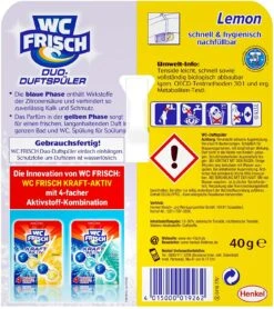 WC FRISCH Duo-Duftspüler 10er Pack Lemon WC Reiniger & WC-Duftstein 10x1 Stück -Sauber Lieferungen Geschäft c6218100 fc0c 4b6d bb39 a29e52b28d31