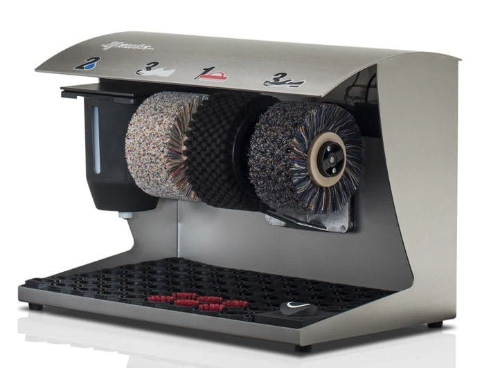 Elégance Couleur Plus V2A Gebürstet Schuhputzmaschinen, Inkl. 1 Ltr Schuhpolitur (farblos) 4 Elégance Couleur Plus V2A Gebürstet Schuhputzmaschinen, Inkl. 1 Ltr Schuhpolitur (farblos) – Bild 2