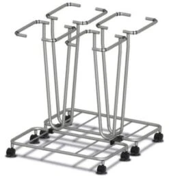 Müllsackständer, 3x70l, HxBxT 820x1140x380mm, 4 Lenkrollen -Sauber Lieferungen Geschäft d02825a7 7f5e 486d 8bae d28c74fe7e98