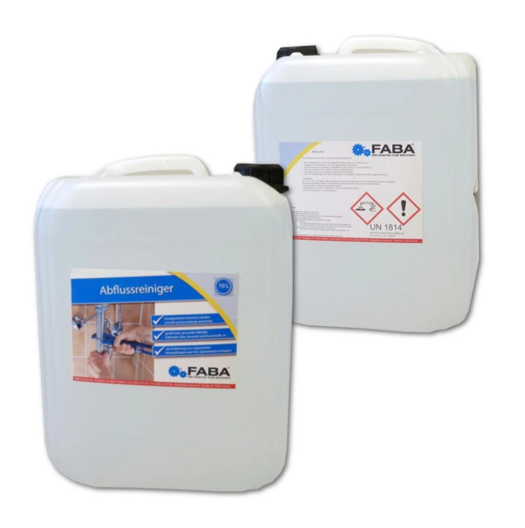 Abflussfrei, Hochwirksamer Rohrreiniger, 2 X 10 Liter 3 Abflussfrei, Hochwirksamer Rohrreiniger, 2 X 10 Liter