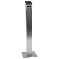 Standaschenbecher Aluminium | Rost Optik | Quadratisch | Freistehend -Sauber Lieferungen Geschäft d3ed236a ff66 45b6 bcef a5cbf54d2371