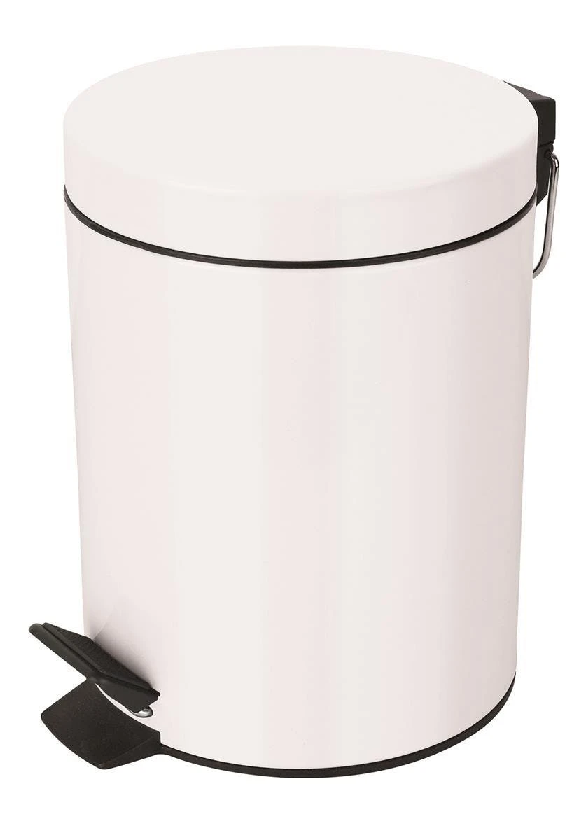 Spirella Kosmetikeimer "Sydney Weiss" Mülleimer Treteimer Abfalleimer - 3 Liter – Mit Herausnehmbaren Inneneimer 6 Spirella Kosmetikeimer "Sydney Weiss" Mülleimer Treteimer Abfalleimer - 3 Liter – Mit Herausnehmbaren Inneneimer – Bild 4