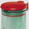 Var Müllsackhalter, Wandbefestigung, 120l, Gestell Rot, Deckel Kunststoff Rot -Sauber Lieferungen Geschäft d86bc7dd b96b 439b 9f7a 2c20297f8d8b 4