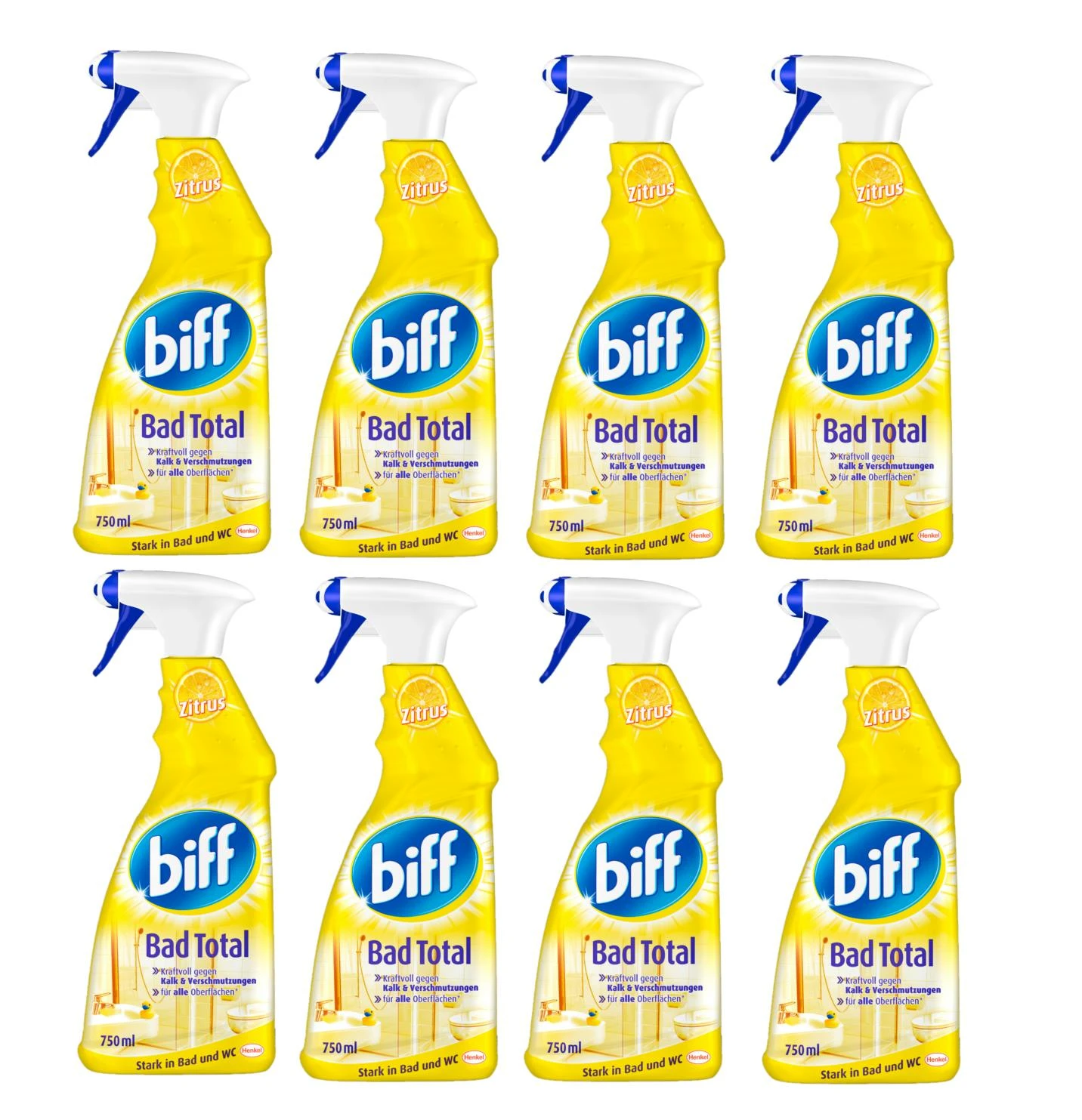 Biff Bad Total Zitrus Badreiniger Reiniger Reinigungsmittel 6x250ml Nachfüllpack 7 Biff Bad Total Zitrus Badreiniger Reiniger Reinigungsmittel 6x250ml Nachfüllpack – Bild 5