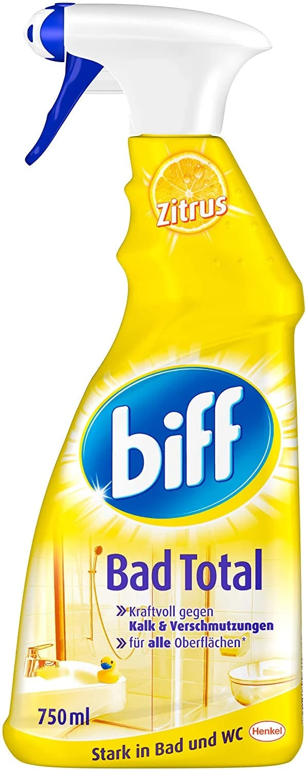 Biff Bad Total Zitrus Badreiniger Bad Reiniger Badezimmer 2x750 Ml Sprühflasche 8 Biff Bad Total Zitrus Badreiniger Bad Reiniger Badezimmer 2x750 Ml Sprühflasche – Bild 6