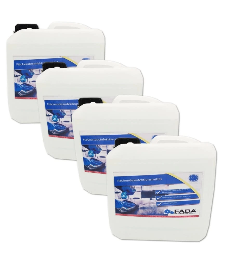 Flächendesinfektion Desinfektionsmittel 4 X 5 Liter Kanister 3 Flächendesinfektion Desinfektionsmittel 4 X 5 Liter Kanister