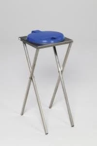 Müllsackständer, 75l, HxBxT 900x350x375mm, Gestell Graualu 8 Müllsackständer, 75l, HxBxT 900x350x375mm, Gestell Graualu – Bild 6