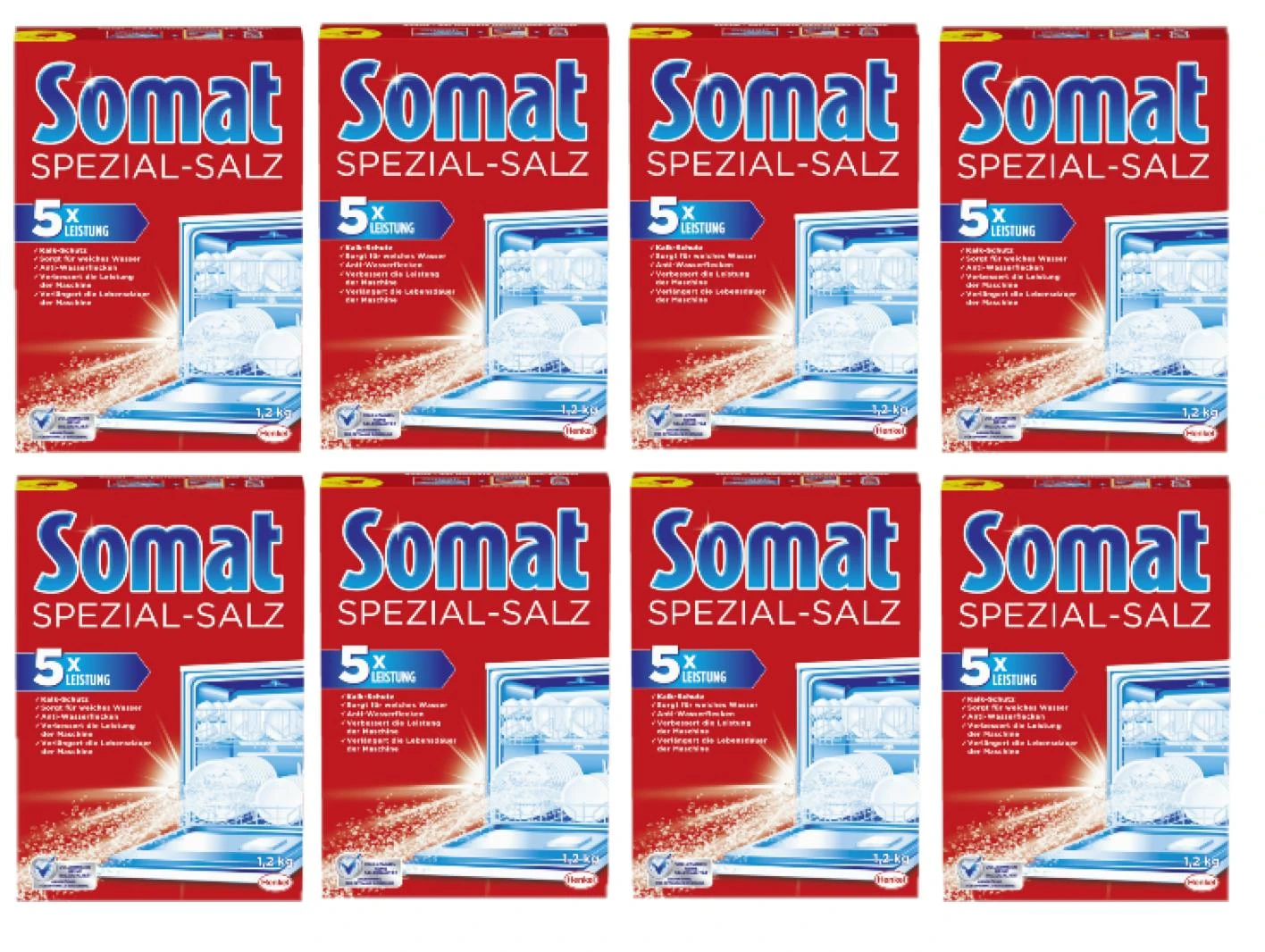 Somat Spezial-Salz Spülmaschinensalz Spülmachine Geschirrspülleistung 8 X1,2kg 3 Somat Spezial-Salz Spülmaschinensalz Spülmachine Geschirrspülleistung 8 X1,2kg