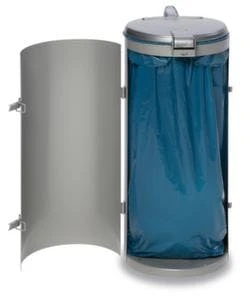 Var Abfallbehälter, F. Innen/außen, 120l, HxØ 900x450mm, Korpus Stahl RAL5010 5 Var Abfallbehälter, F. Innen/außen, 120l, HxØ 900x450mm, Korpus Stahl RAL5010 – Bild 3