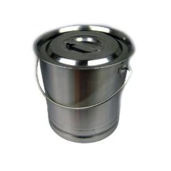 Edelstahl-Abfallbehälter, F. Außen, HxBxT 890x380x380mm, Korpus Edelstahl, Deckel Edelstahl, Innenbehälter Edelstahl -Sauber Lieferungen Geschäft f2186c16 2cc4 4e29 bdbf f656ef4b8490