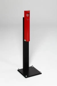 Var Standascher, HxBxT 1250x310x310mm, Stahl, Korpus RAL3000, M. Schutzdach