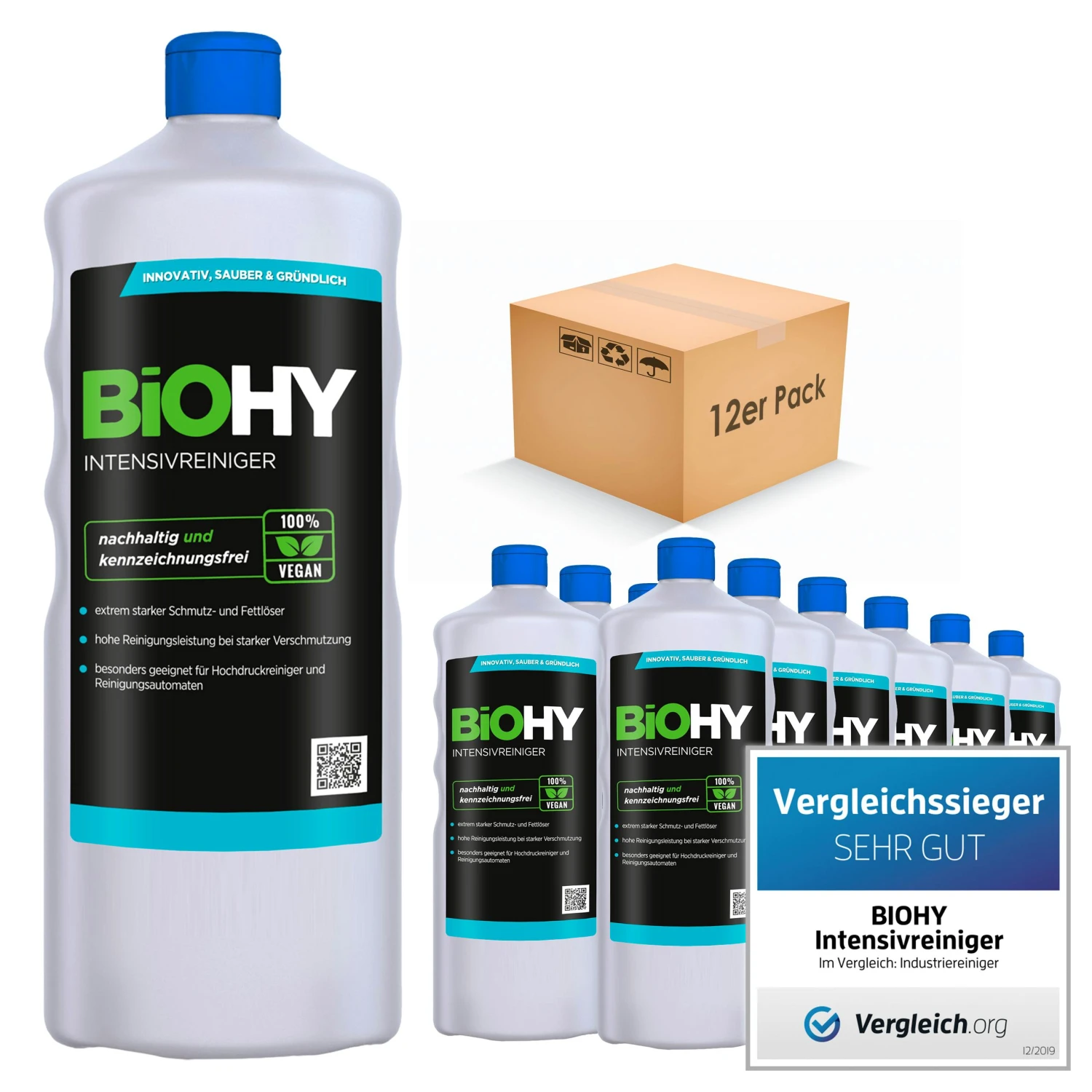 BiOHY Intensivreiniger Universal (3x1l Flasche) | Hochleistungs-INDUSTRIEREINIGER | Grundreiniger Ideal Für Hochdruckreiniger, Schaumarm 6 BiOHY Intensivreiniger Universal (3x1l Flasche) | Hochleistungs-INDUSTRIEREINIGER | Grundreiniger Ideal Für Hochdruckreiniger, Schaumarm – Bild 4