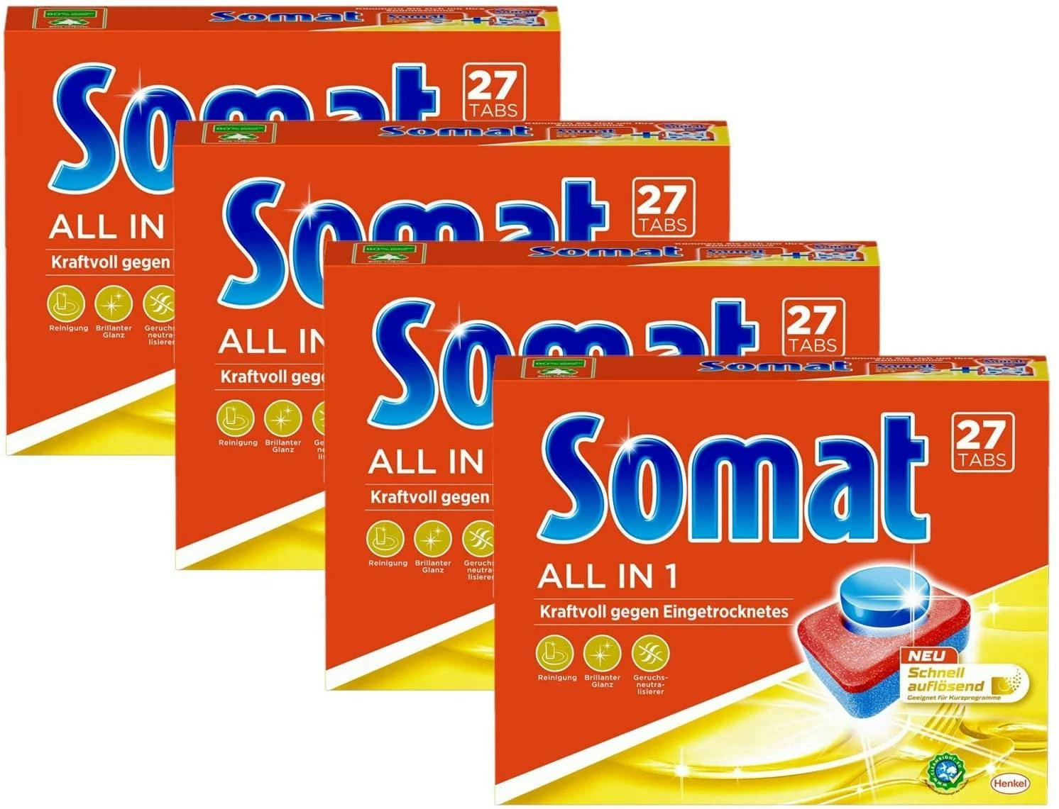 Somat Tabs 10 All In 1 Extra 25 Spülmaschinentabs 450g Spülmaschinenreiniger 5 Somat Tabs 10 All In 1 Extra 25 Spülmaschinentabs 450g Spülmaschinenreiniger – Bild 3